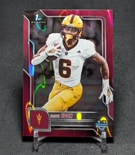 Kanye Udoh 1st Pink Refractor Rookie 2025 Bowman Chrome U Card 185 Arizona State