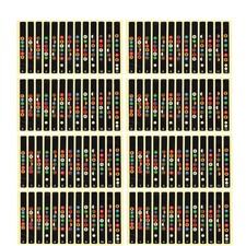 10 Pcs Fingerboard Frets Sticker Guitar Markers Fretboard Labels