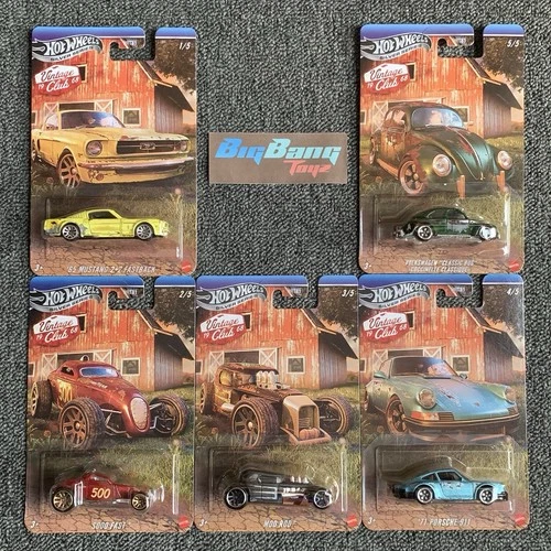 Hot Wheels Silver Series Vintage Club 2026-H Set of 5 (In-Stock) New HRT81