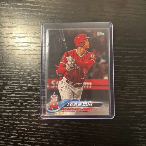 2018 TOPPS UPDATE LOS ANGELES ANGELS SHOHEI OHTANI ROOKIE CARD #US189 3 GAME HR