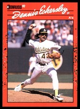 Dennis Eckersley 1990 Donruss #210 Athletics MLB READ FREE SHIPPING AutographDen
