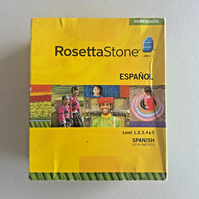 Rosetta Stone Spanish Español Level 1-5 Audio Companion CD Software NEW SEALED