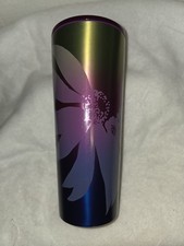 Starbucks, Purple With Daisy Flowers, Venti , Stainless Steel, 24 Oz, 2022