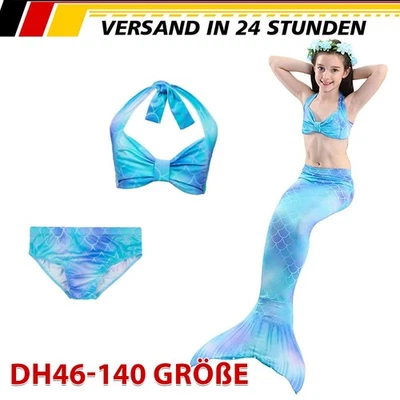 Kinder flosse Meerjungfrauen Bikini Mermaid Meerjungfrau Monoflosse DH46 - Bild 1 von 4