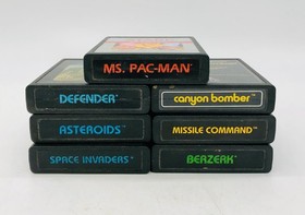 Atari 2600 games TESTED Ms. Pac-Man, Space Invaders, and Asteroids more + manual