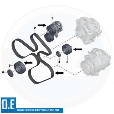 FOR BMW 335i N54 E90 E91 E92 E93 SERPENTINE DRIVE BELT TENSIONER