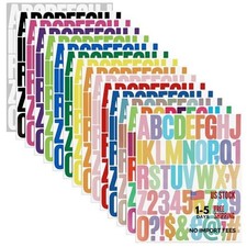 Letter Stickers, 15 Sheets 750 Pieces Large Alphabet Stickers, 2 15pcs  2 Inch  
