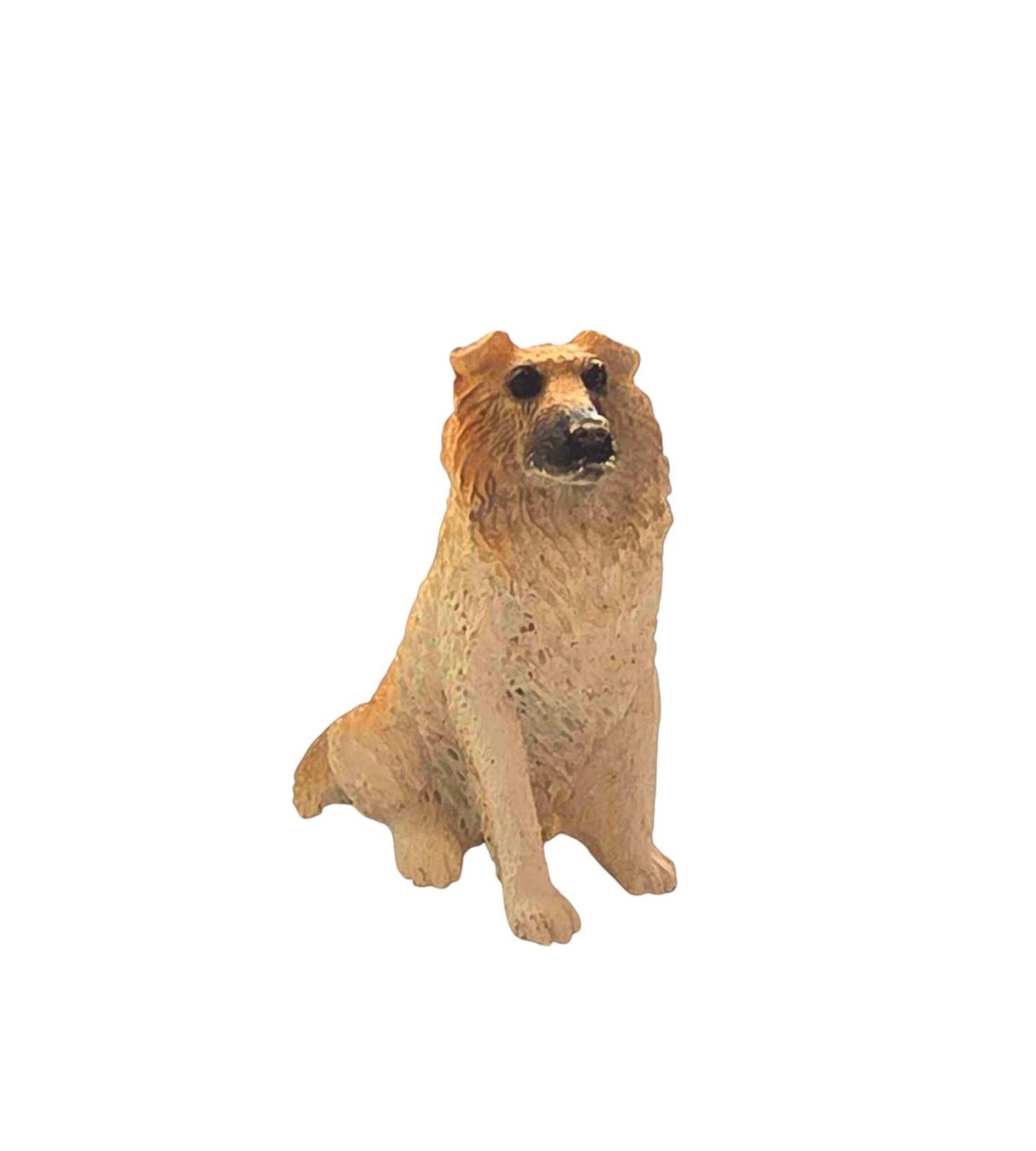 Dolls House Collie Dog Sitting Down Miniature Pet Animal Lassie 1:12 Accessory