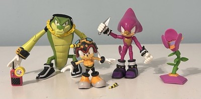 Jazwares Sonic The Hedgehog Team Chaotix Charmy Bee Vector Espio Figures