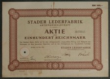 Stader Lederfabrik Aktiengesellschaft 1931 100 RM