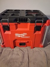 Milwaukee PACKOUT Stackable Tool Box w/ Removable Organizer Trays Red/Black