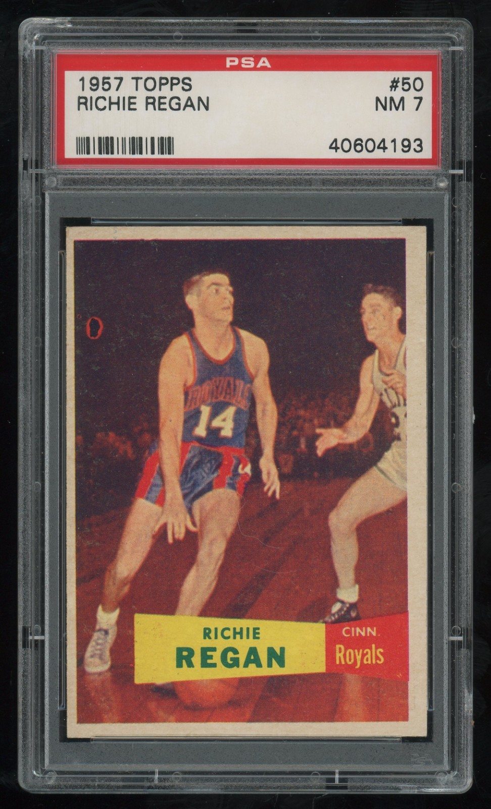 1957-58 Topps Richie Regan Rookie #50 PSA 7 - Cincinnati Royals - RC