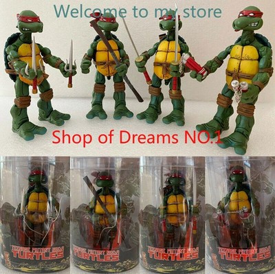 4 PCS NECA Teenage Mutant Ninja Turtles Red Headband Action Figures Model Toys