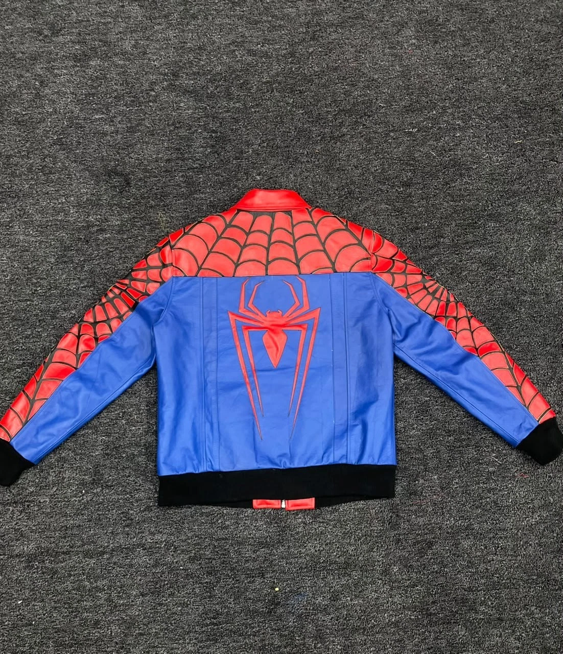 Spiderman Geniune Sheep Leather jacket men image 3