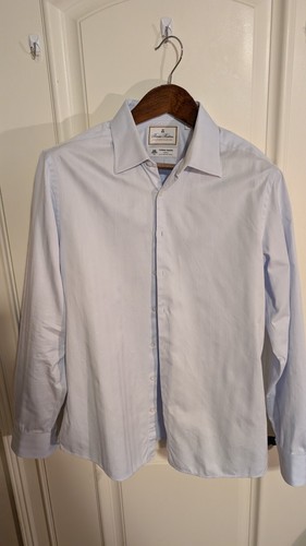 Brooks Brothers Thomas Mason Shirt Mens 16.5 36 Slim Soho Fit