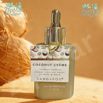 New Sand + Fog Coconut Crème Eau de Parfum Oil 1.7oz Orange Coconut Jasmine Musk