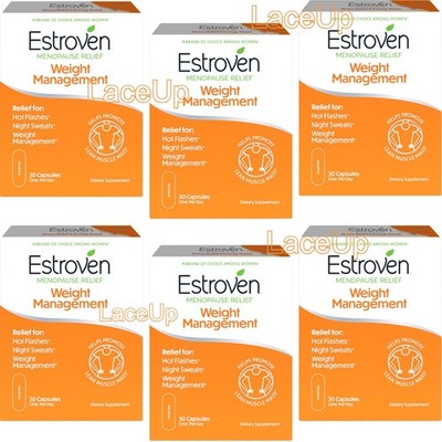 6x - Estroven Weight Management Menopause Relief 30ea ** Expire 2027 **
