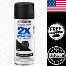 Rust-oleum 12 Oz. Flat Black General Purpose Spray Paint with Maximum Durability
