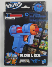 New Nerf Roblox Mad City Plasma Ray Dart Blaster Toy Single -Shot 2 Darts