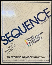 SEQUENCE- Original SEQUENCE Game w/ Folding Board, Cards and Chips by Jax NEW
