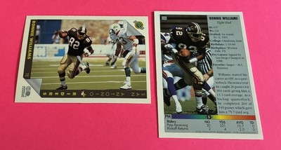 1992 Ultimate Trading Co. WLAF  Football #160 Ronnie Williams - Riders