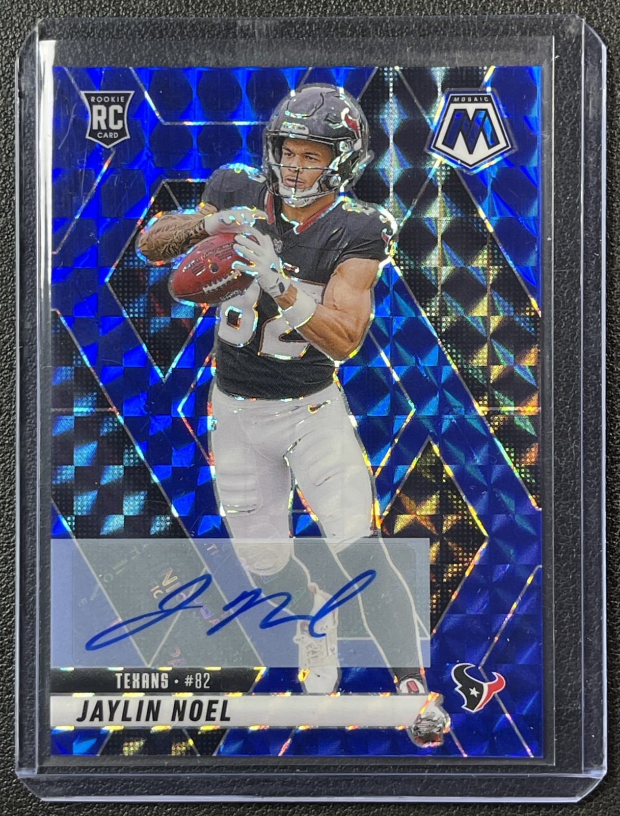 JAYLIN NOEL 2025 PANINI MOSAIC #373 ROOKIE AUTO BLUE PRIZM RC 42/99