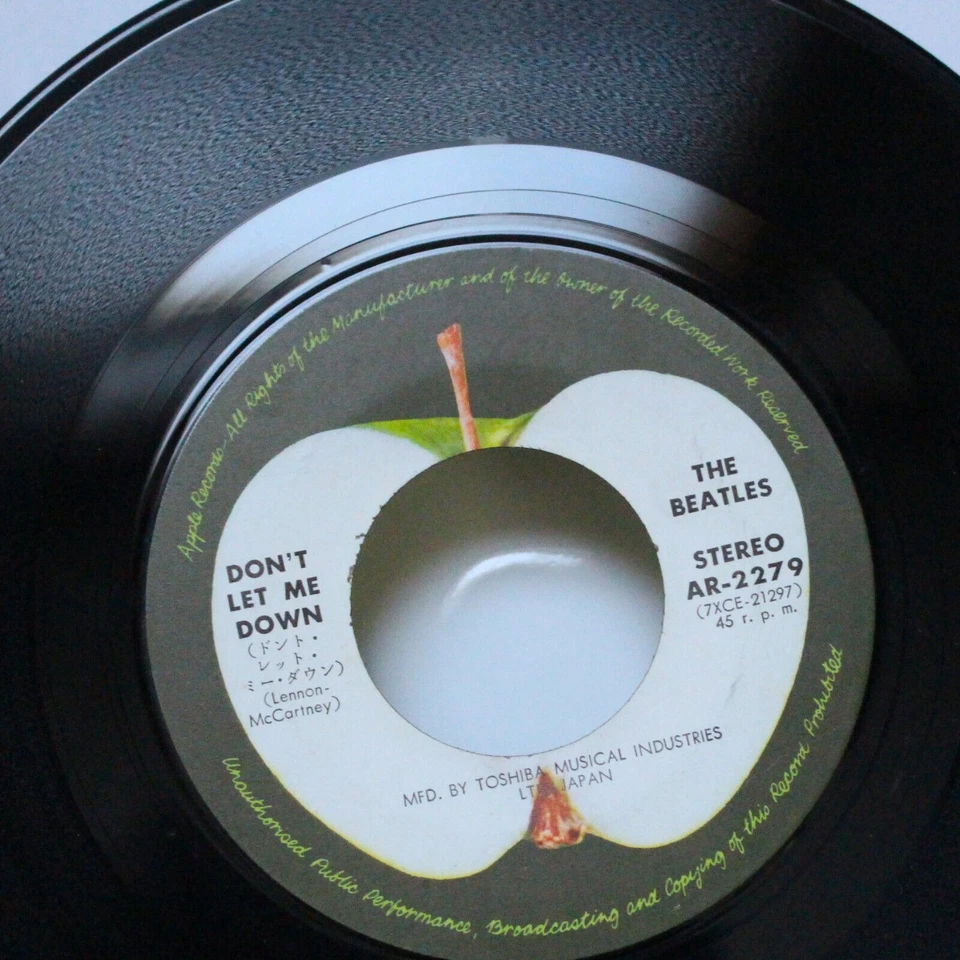 THE BEATLES RARE EYES COVER GET BACK DON'T LET ME DOWN 7" VINYL APPLE ORIG. NM - Image 4 of 4