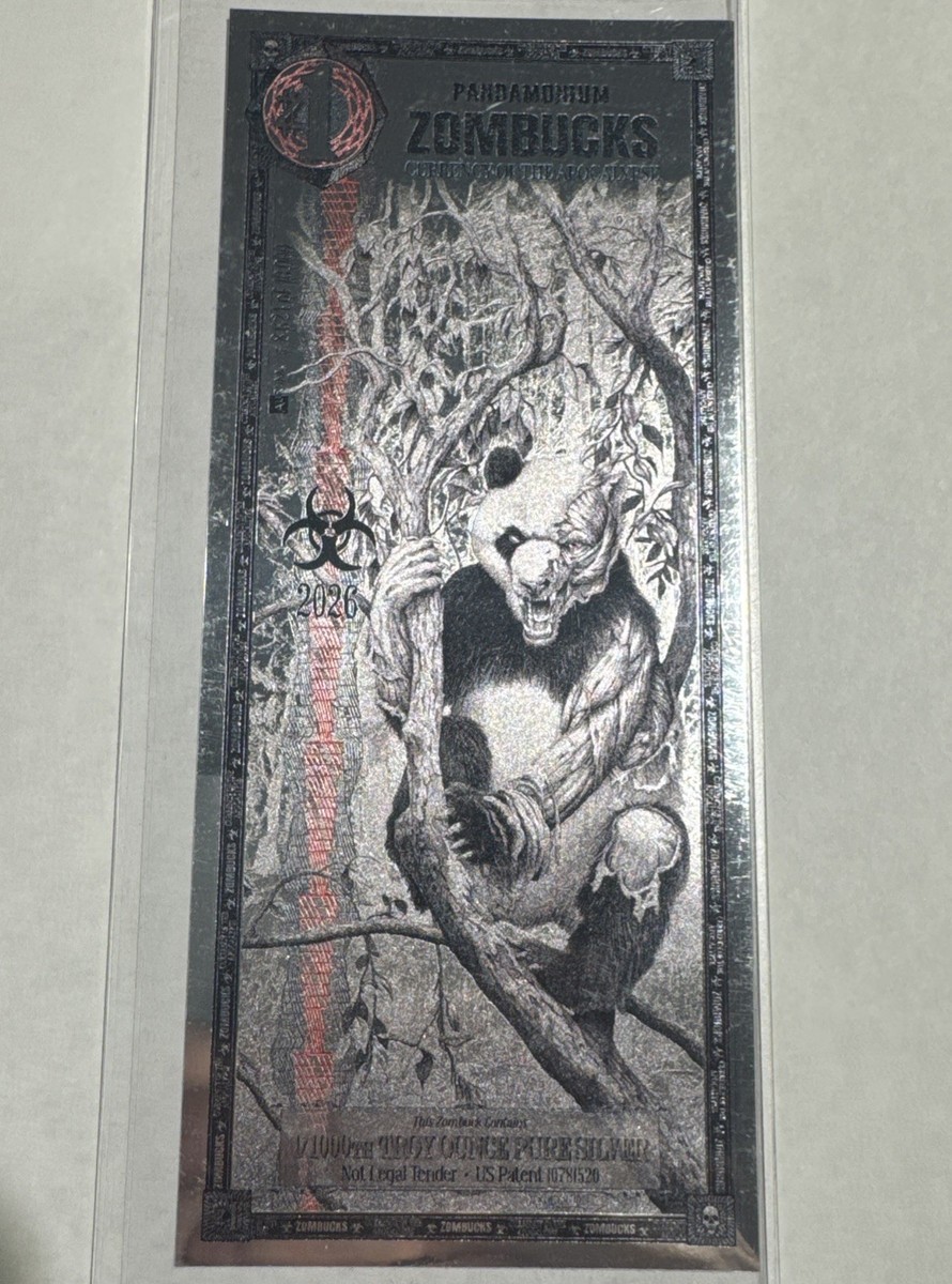 2026 Silver Zombucks Currency Of The Apocalypse