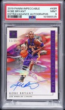 2019 PANINI IMPECCABLE EXTRAVAGANCE AUTOS #KBR KOBE BRYANT PSA 9 AUTO