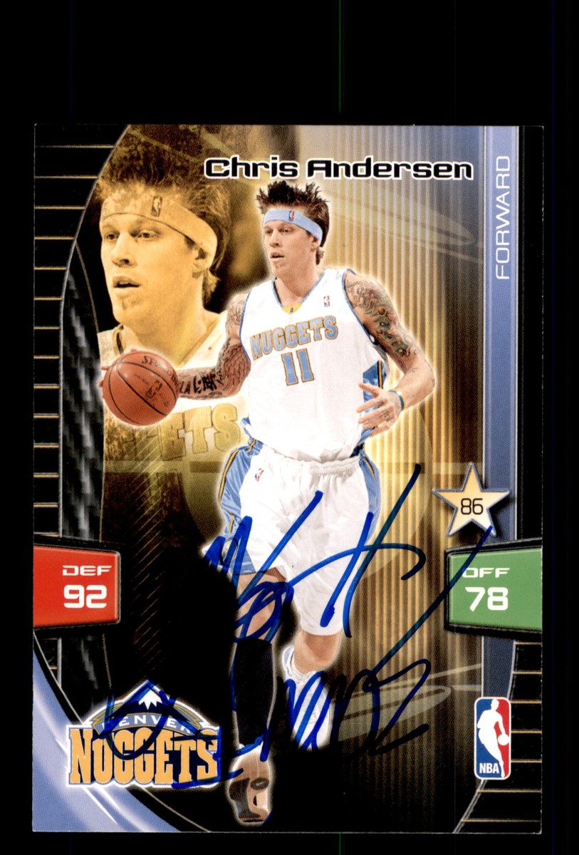 Signed Basketball Card Auto Chris Andersen 2009-10 Panini