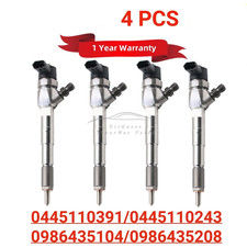 4pcs New 0445110391 Diesel Fuel Injector 0445110243 0986435208 for Alfa Romeo