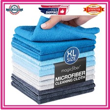 MagicFiber Microfiber Cleaning Cloth, Rags  Dish Towels, 12pk, Large 13x11