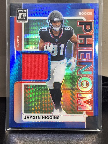 2025 Donruss Optic Jayden Higgins Blue Hyper (RAW)