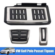 Edelstahl Fußstütze Pedalset Für VW Golf Passat B8 Golf Seat Leon Audi A3 Skoda