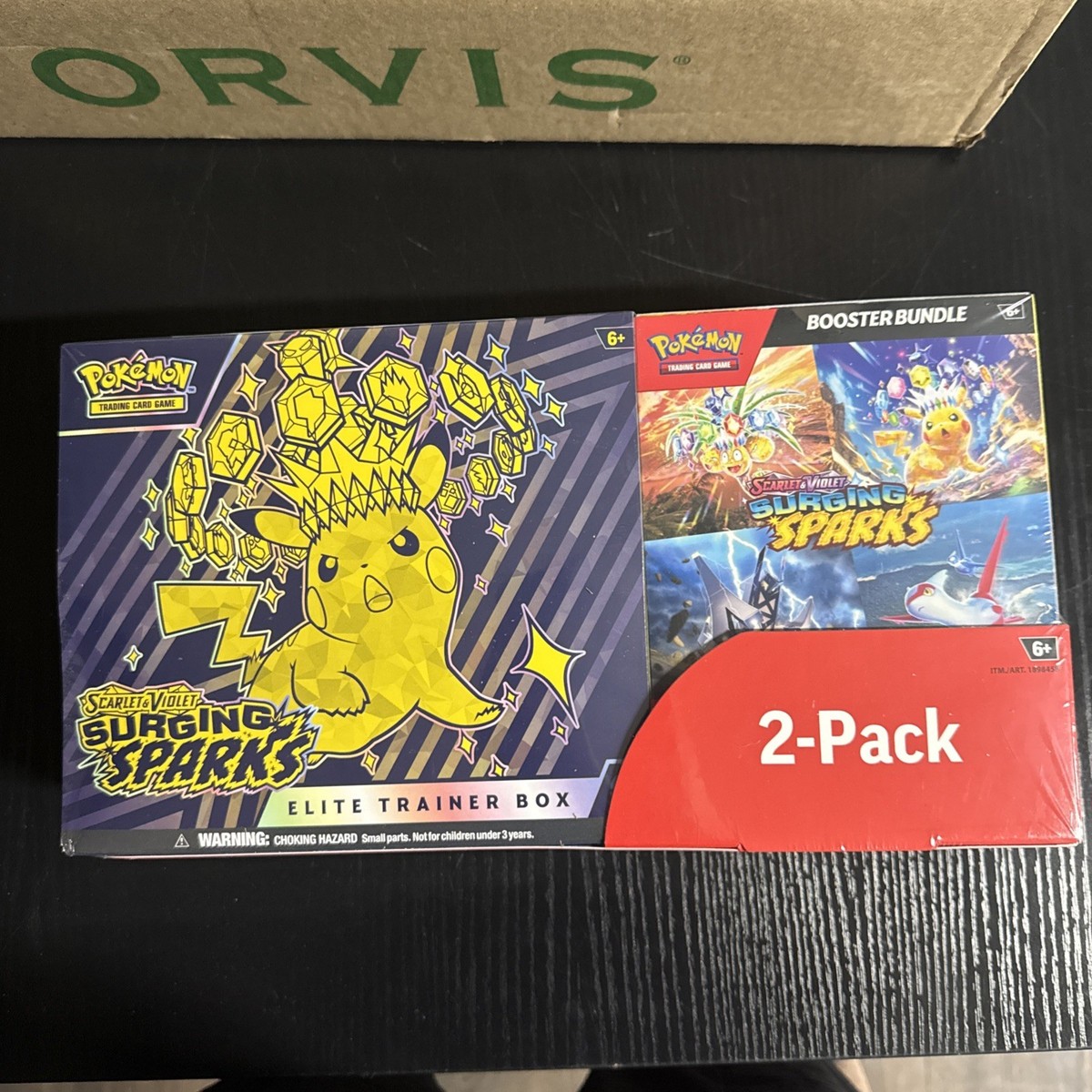 Pokmon Scarlet & Violet Surging Sparks Etb & Booster Bundle 2-Pack Pokmon Scarlet & Violet Surging Sparks Etb & Booster Bundle 2-Pack