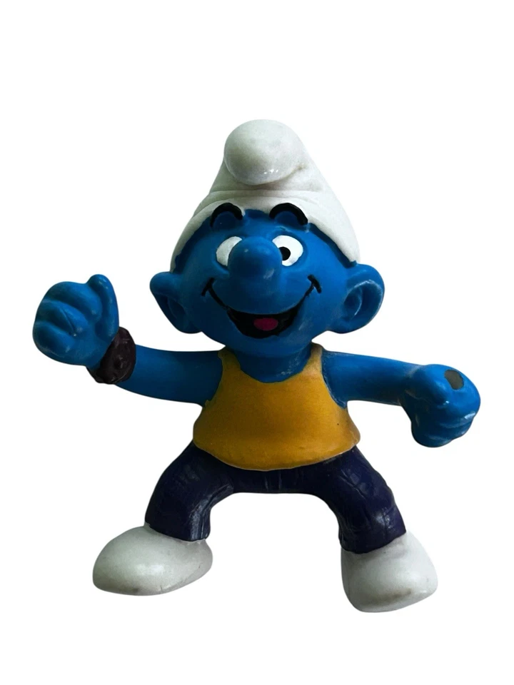 Pitufo Baterista Schleich Juguete Juego Juguete Sin Palos PVC Foto 2 de 4