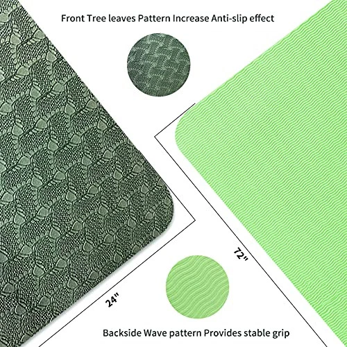 8mm Thick TPE Non-Slip Eco-Friendly Yoga Mat for Exercise