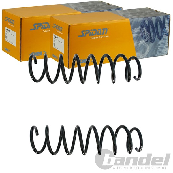 2X Spidan Fahrwerksfedern Satz Hinten Passend FÜR Bmw 5 Links+Rechts | 87739-image