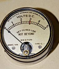 RCA/Westin Plug-in Voltmeter for Radiola 20, 25, or 28