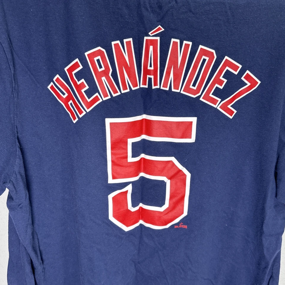 Camisa Nike Boston Red Sox para hombre talla XL azul marino Hernández #5 MLB béisbol Foto 4 de 4