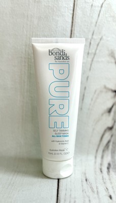 NEW & SEALED Bondi Sands Pure Self Tanning SLEEP MASK w/HA Acid & Vit C 2.53 oz