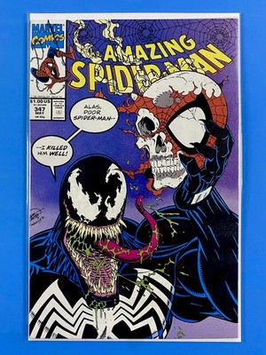 Amazing Spider-Man #347 Marvel (1991) Iconic Erik Larsen Venom Cover NM+  ️ 
