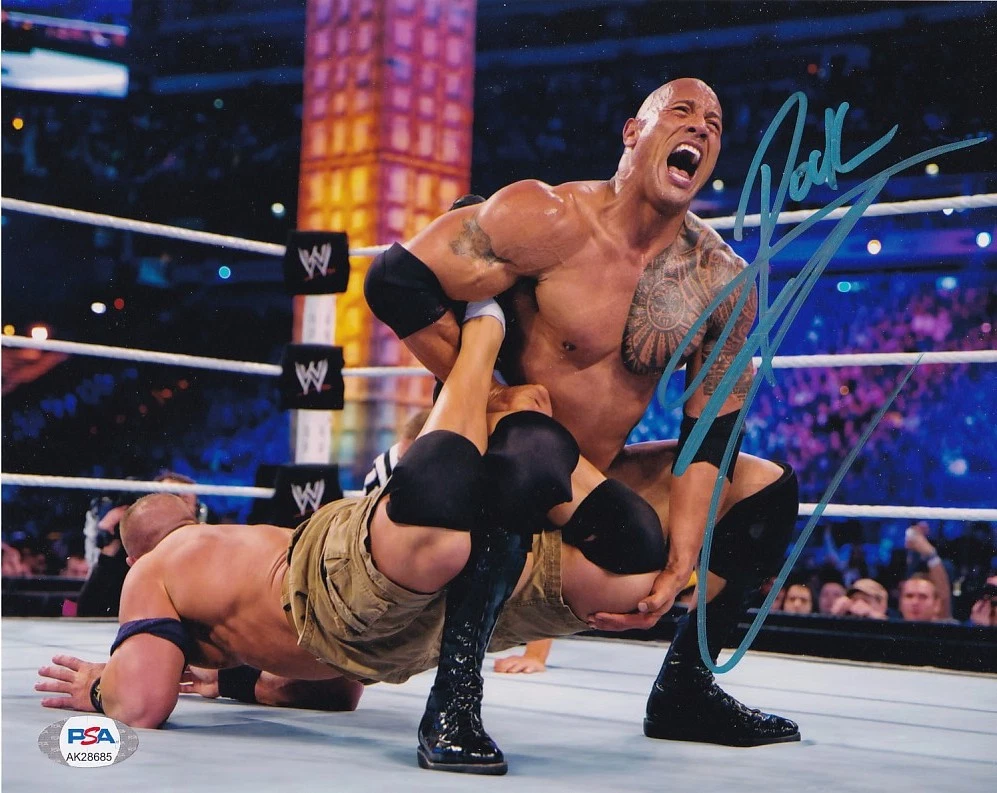 Dwayne Johnson Wrestling Original Autographed Photos for sale | eBay