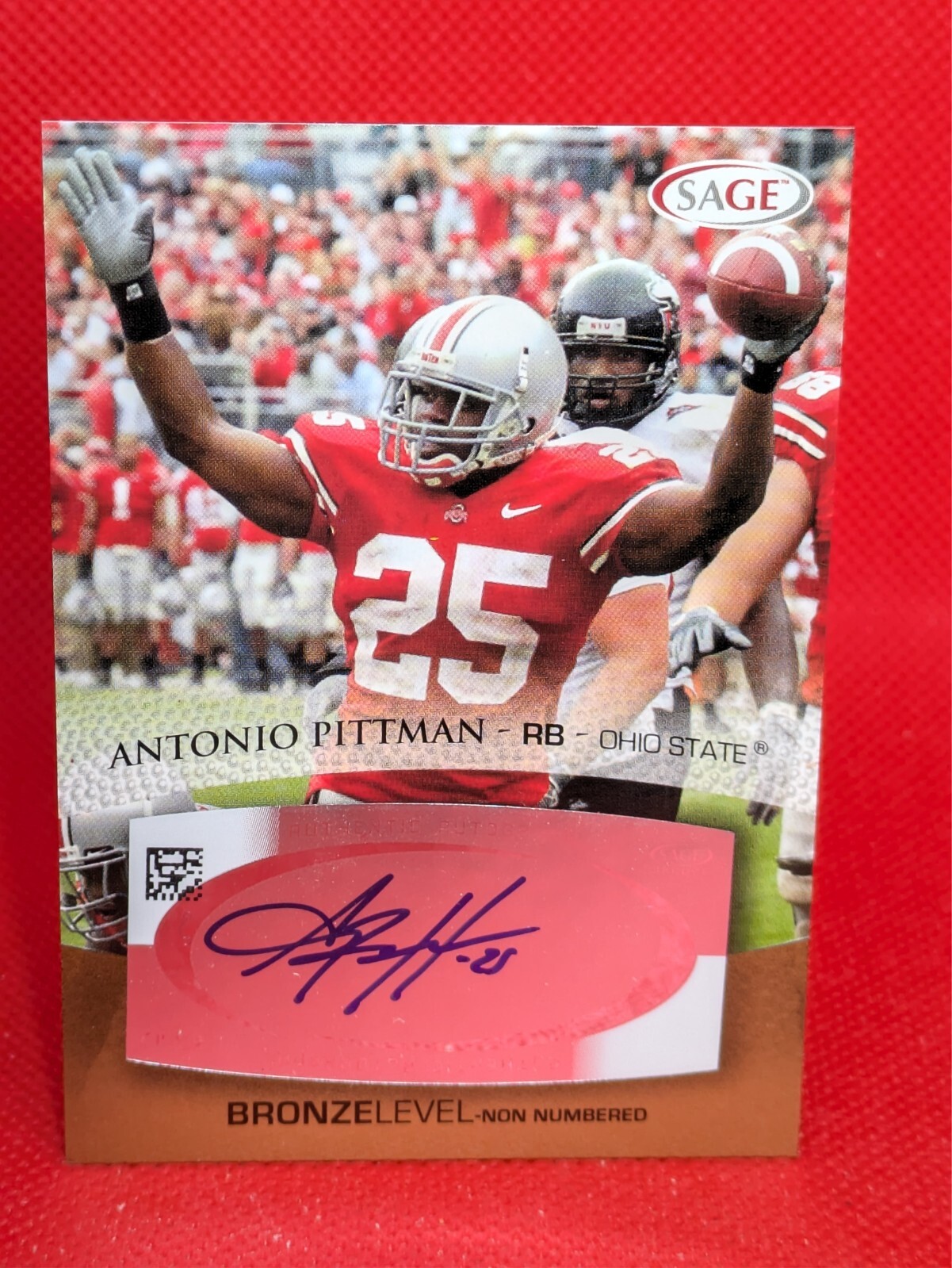 Antonio Pittman SA-GE Autographs #A42 Bronze