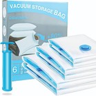 Vacuum Clothes Storage Bags with Zip and Pump, Large Storage Bags for Duvet,
