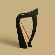 12 Strings Irish Harp 24" Long Celtic Rosewood Lyre Harp With Bag, Key  Strings