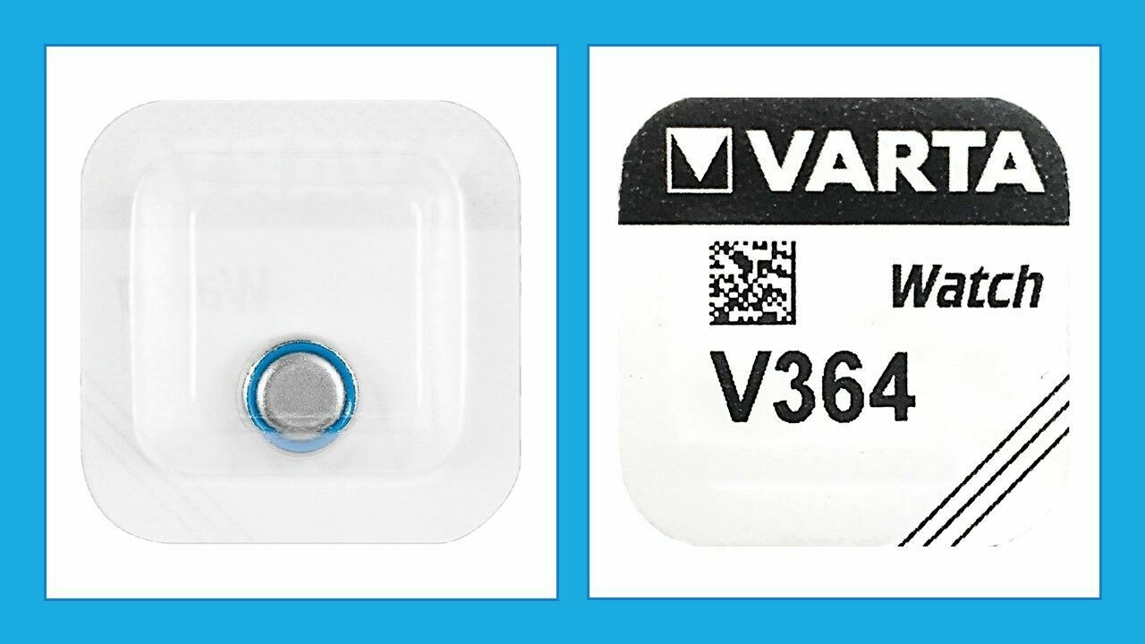 Varta SR60 V364 Batteria Pila Silver-Oxide 1.55 V 16 mAh Watch Orologi orologio
