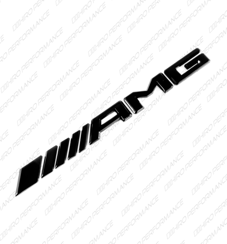 Black Gloss Emblem Badge Logo Letters for Mercedes-Benz S63L AMG W222 V8 Biturbo - Picture 4 of 13