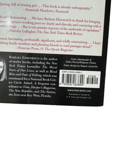 Nickel and Dimed: On (Not) Getting By in America by Barbara Ehrenreich - Foto 4 di 8