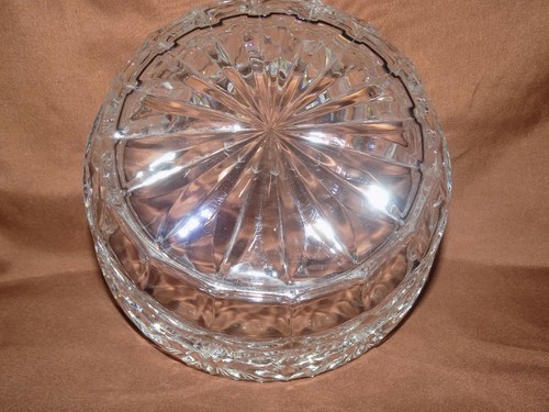 Beautiful Large Crystal Compote Bowl w/Etching - Picture 13 of 13
